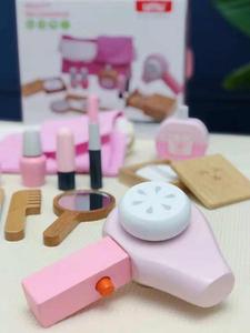 2021 nuovi giocattoli per bambini regalo trucco per ragazze in legno <span class=keywords><strong>gioco</strong></span> di imitazione Set simulazione asciugacapelli giocattoli <span class=keywords><strong>gioco</strong></span> di ruolo per bambini - Product Image 2