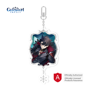 2025 Offre Spéciale jeu sous licence officielle véritables produits périphériques Genshin Impact acrylique porte-clés Arlecchino Genshin porte-clés - Product Image 2