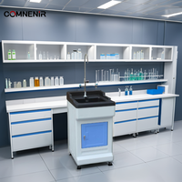 Meubles de laboratoire d'école et d'industrie pharmaceutique à guichet unique Table de travail de banc de laboratoire en métal et armoire de laboratoire médical