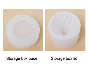 YS boîte de rangement bougie <span class=keywords><strong>plâtre</strong></span> moules goutte maquillages porte-bijoux étui Silicone moule bricolage artisanat décorations pour la maison outils de coulée - Product Image 6