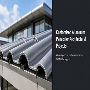 Revêtement extérieur de bâtiment, panneau de mur-rideau en aluminium sur mesure - Product Image 4