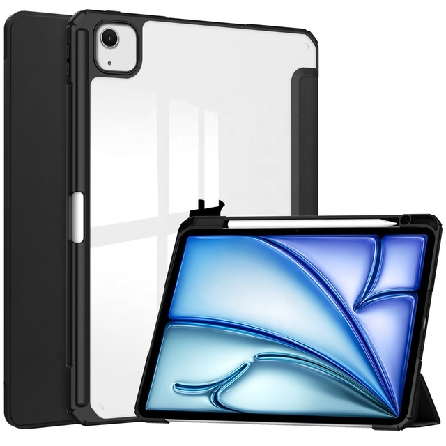 Slim Smart Shockproof Tablet case for iPad air 13 2024 M2 2025 M3 A3269 Protective Auto Sleep/wake case Factory Wholesales