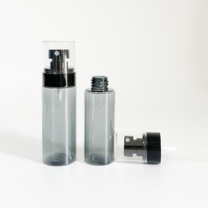 Empty Fine Mist 120ml Round PET Plastic <strong>Perfume</strong> Toner Black <strong>Spray</strong> <strong>Bottle</strong> Screw Cap 30ml 60 80 100 ml - Product Image 2