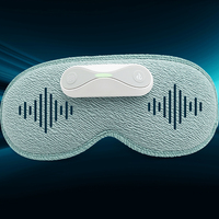 Rechargeable USB Warm Eye Compress Mask 3D Protoured Vibration Heated Massage Eye Mask for Relief Eye Strain Puffy Blocking