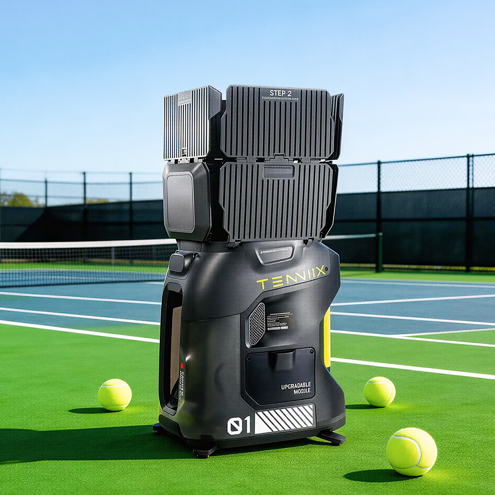 High Quality Tenniix Tennis Ball Machine Voice AI Tennis Robot Portable Training Tennis Ball Launch Training Shooting Machine