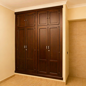 Armario de Madera Maciza de Cuatro Puertas de Alta Calidad Personalizado BALOM con Bisagras para Apartamento, Villa y Hotel, al Mejor Precio - Product Image 2