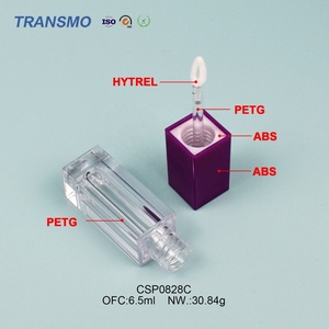 Tubos de Brillo Labial con Logotipo Personalizado, 6.5ml, Plástico Blanco Ecológico con Tapa de Rosca, Bajo MOQ, Varillas Vacías para Brillo Labial y Rubor - Product Image 3