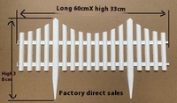 Petite clôture en plastique en gros Installation facile Barrière de jardin de style australien pour les cours et la maison Épissage gratuit