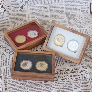 Monete Commemorative Personalizzate in Metallo 3D Placcate Argento 2026, Scatola di Lusso Personalizzata per Gioielli <span class=keywords><strong>Antichi</strong></span> - Product Image 2