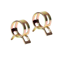 Clip de tuyau de conduite de carburant 5/16 "9/16" personnalisé couleur acier Zinc jaune placage collier de serrage collier de serrage à ressort