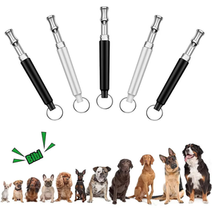 Aides à l'entraînement des animaux de compagnie : Sifflet d'entraînement pour chiens avec cordon, Flûte pour chien, Répulsif ultrasonique anti-aboiement, Outil d'obéissance pour chiots - Product Image 1