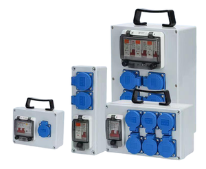 กล่องเต้ารับไฟฟ้าแบบพกพา กันน้ำ พร้อมเต้ารับ 4 ช่อง 10A 2P32A RCD IP54 สำหรับใช้ในบ้านและนอกบ้าน - Product Image 4