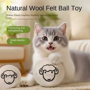 Boules de séchage en feutre 100 % naturelles et écologiques de haute qualité pour assouplir le linge, extra grandes, en laine de mouton - Product Image 2