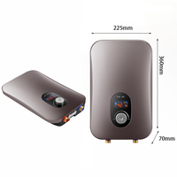 Pemanas Air Listrik Tanpa Tangki 220V-240V 11KW Kontrol Sentuh Pintar Pemanasan Cepat untuk Rumah Tangga, RV, Kamar Mandi Hotel, Shower