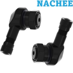 Nouvelles tiges <span class=keywords><strong>de</strong></span> valve universelles en alliage d'aluminium CNC <span class=keywords><strong>de</strong></span> 11,3 mm à 90 degrés pour pneus <span class=keywords><strong>de</strong></span> <span class=keywords><strong>moto</strong></span> sans chambre à air Nachee pour Yamaha Kawasaki - Product Image 1