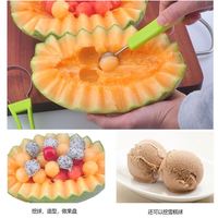 Multifunctionele roestvrijstalen fruitschepset 3-in-1 fruit snijder keuken gadget fruit en groente gereedschap