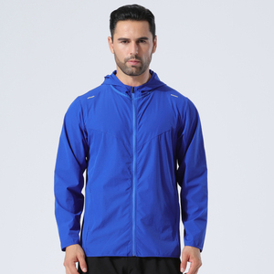 Ropa Deportiva para <span class=keywords><strong>Hombre</strong></span>, Chaqueta Cortavientos Ligera para Correr, Senderismo y Fitness, con Detalles Reflectantes - Product Image 2