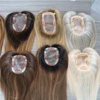 Prêt à expédier : Topper de cheveux humains Remy européens 100 % naturels, base mono 3x4'', haute qualité, pour femmes, solution pour la perte de cheveux et les cheveux clairsemés