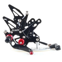 Repose-pieds arrière réglables CNC Arashi pour moto KAWASAKI ZX-R400 Ninja400 2018-2025 & Z400 2019-2025