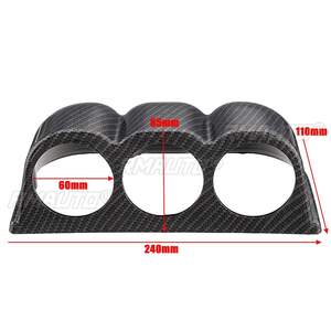 Support universel durable pour 3 jauges de tableau de bord de voiture, 2,36 po (60 mm), à 3 trous - Product Image 6