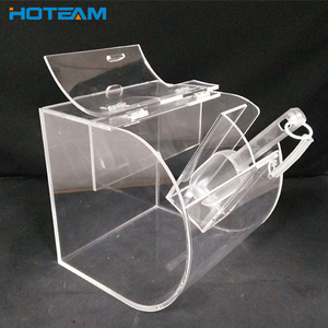 Voor Supermarkt Koop Clear Acryl Candy Box Met Cover