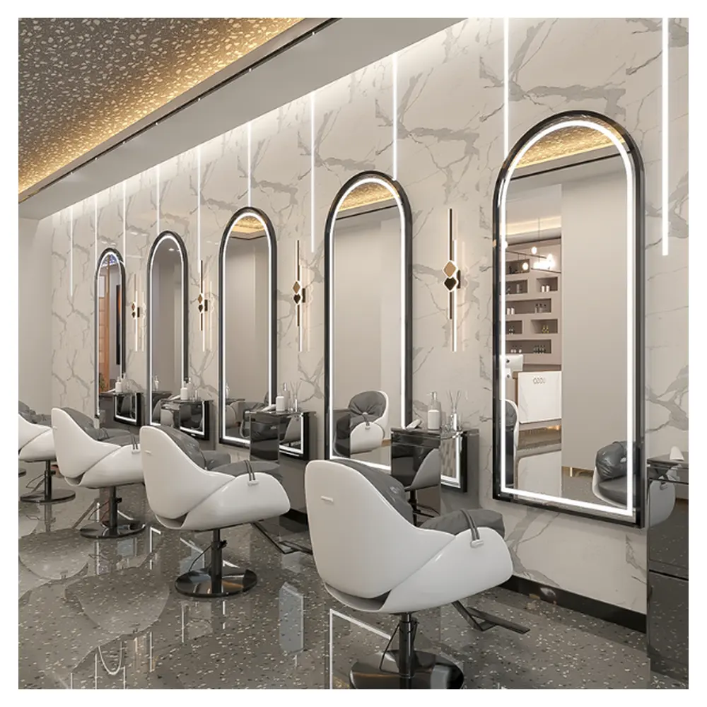 Prima Salon Barber Shampooing Station Cabinet Beauté Salon de coiffure Équipement Meubles