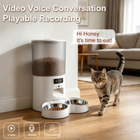 Nuevo Dispensador de Comida para Gatos Inteligente con WiFi, Control por Aplicación, Moderno y Duradero de 5L, Comedero Automático para Mascotas con Cámara