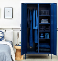 Armoire de rangement en métal robuste pour vêtements, casier en acier pour usage commercial et industriel, directement de l'usine
