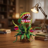 Modèle 3D de plante carnivore Venus Flytrap, jouet en plastique ABS, ensemble de construction éducatif de 800 pièces pour les 14 ans et plus