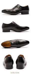 Chaussures Oxford en cuir véritable à lacets et boutons, chaussures habillées pour affaires, mariage, fête, bureau, chaussures de mode - Product Image 4