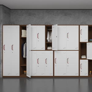 Modern Steel Storage <b>Cabinet</b> Multi-Door <b>Metal</b> Locker Adjustable Furniture for Office School Hospital Economical Changing Room - Product Image 3