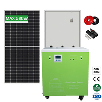 Système solaire complet pour le camping en plein air 6KW tout-en-un WON-W1-1AP6000W avec onduleur à onde sinusoïdale pure et écran LCD