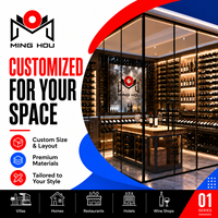 Système de cave à vin sur mesure, cave à vin personnalisée, salle à cigares sur mesure, armoire de cave à vin pour villa, armoire à vin, projet clé en main de luxe