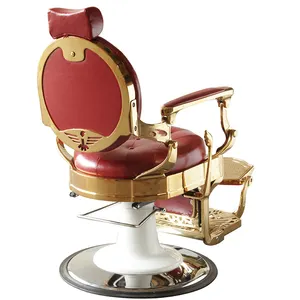 Customized barber shop furniture high quality leather comfortable hairdressing mobile hair barber chair liquidation