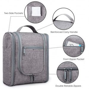 Bolsa de Aseo de Viaje Colgante Personalizada de Fábrica BSCI, Organizador de Maquillaje Cosmético para Mujer, Bolsa de Cosméticos de Viaje de Gran Capacidad - Product Image 5