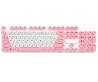 China Baru USB Proyeksi Warna-Warni 104 Tombol Keycap Punk Keyboard Mini Gaming Nirkabel Portabel 896 untuk Komputer Laptop