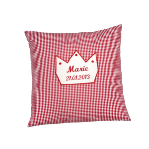 Cuscino per neonati con nome corona (ragazza) - Product Image 2