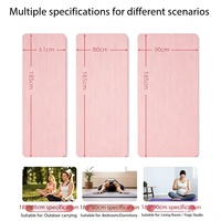 Tapis de yoga épais, large et long, antidérapant, écologique, tapis de fitness robuste et durable pour débutants, yoga à domicile, danse et entraînement sportif général