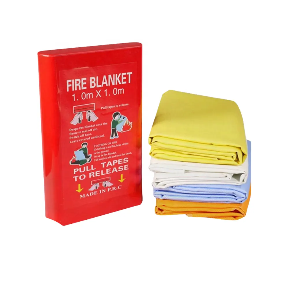 Standard home safety survival protection fiberglass emergency fire blanket