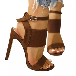 <span class=keywords><strong>Sandali</strong></span> da donna con <span class=keywords><strong>tacco</strong></span> super <span class=keywords><strong>alto</strong></span> e fibbia alla caviglia, stile europeo e americano, sexy, in velluto, con <span class=keywords><strong>tacco</strong></span> piatto, per il commercio estero - Product Image 4