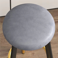 Tabourets de bar ronds sans dossier Accoudoirs Tabourets hauts modernes simples Comptoirs de caissier Bureaux avant Tabourets hauts de luxe légers