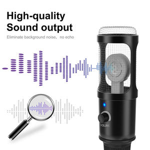 DM18 profesional USB recargable condensador PC micrófono Kit con cable para teléfono móvil Vlogging transmisión <span class=keywords><strong>Youtube</strong></span> grabación - Product Image 2