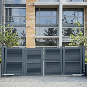 Shengshichanglong Modern Aluminum Alloy Automatic Swing Gate Industrial Electric Folding Gate for Industrial Park Entry Outdoor - Product Image 5