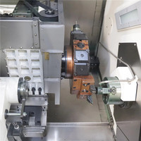 Tour CNC de haute précision à 4 axes, fournisseur de tours automatiques CNC, tour-fraiseuse LK-DSP, tour CNC économique pour la découpe des métaux