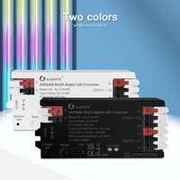 GLEDOPTO Kontrol Lampu Digital WLED Terbaru dengan Kontrol Aplikasi 10A 800IC Chip ESP8266 ESP32, Remote Kontrol Lampu LED, Beban Maksimum 360W