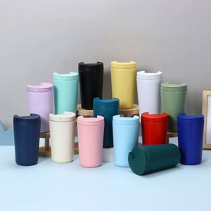 Mini Taza de Café y Leche de Acero Inoxidable 304 de 12 oz/350 ml, Doble Aislamiento al Vacío, 6-12 Horas de Duración, Portátil, para Oficina y Hogar, Ideal para Regalo - Product Image 1