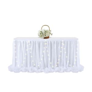 Grass Skirt for <b>Table</b> <b>Table</b> Skirts for Sale Tulle <b>Table</b> Skirt 9ft Baby's Birthday Party - Product Image 5