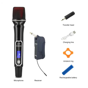 Professional Dynamic <b>Wireless</b> Handheld <b>Microphone</b> Set Portable Plastic <b>Microphone</b> Rotatable Plug Omni-directional for Flexible - Product Image 5