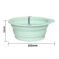 Bol en silicone pour chiens et chats, pliable et rétractable, bol de voyage antidérapant, bol d'alimentation portable de qualité alimentaire