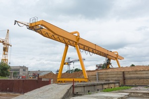 Grúa pórtico de doble viga de servicio pesado RMG MG de 30 toneladas, elevador móvil de neumáticos de caucho para elevación de embarcaciones, grúa de control remoto de 10 toneladas con cabina - Product Image 4